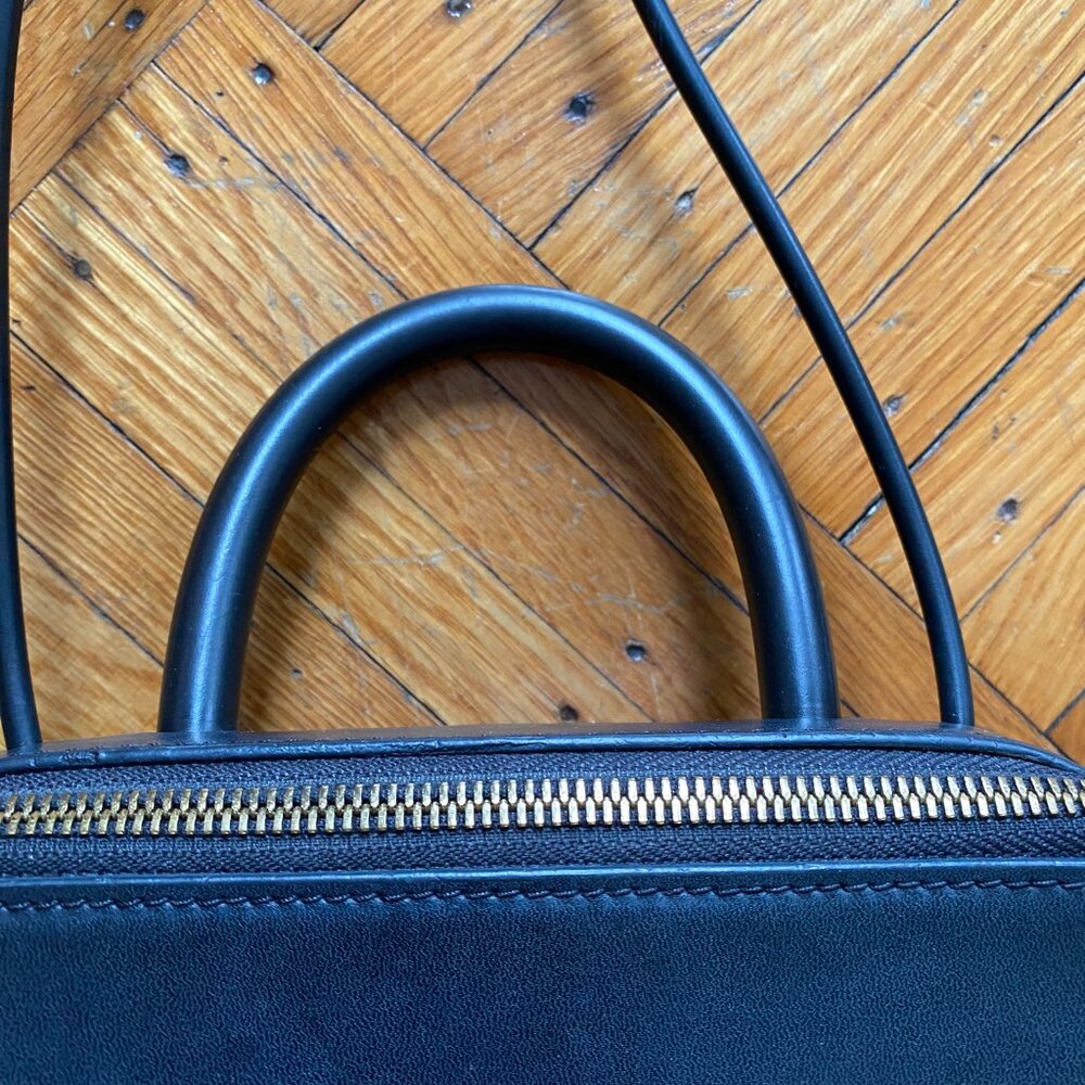 Building Block Box Black Leather Bag - Picture 6 of 6